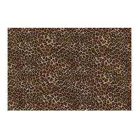 Timeless Treasures Tiny Leopard Poplin Quilting Fabric