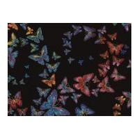 timeless treasures allover butterflies metallic poplin quilting fabric ...