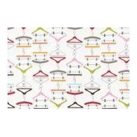 timeless treasures hangers poplin quilting fabric white