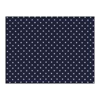 Timeless Treasures Dots Poplin Quilting Fabric Navy