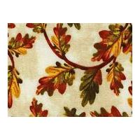 timeless treasures vines poplin quilting fabric cream