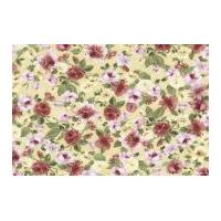 Timeless Treasures Belle Allover Floral Poplin Quilting Fabric