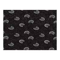 timeless treasures floral scroll poplin quilting fabric black