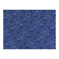 timeless treasures scallop poplin quilting fabric blue