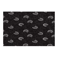 timeless treasures floral scroll poplin quilting fabric black