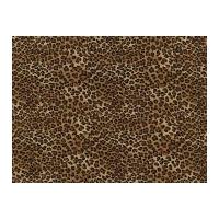 Timeless Treasures Tiny Leopard Poplin Quilting Fabric Tan