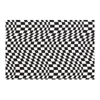 Timeless Treasures Wavy Check Poplin Quilting Fabric Black & White