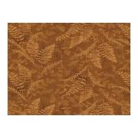 timeless treasures tonal ferns poplin quilting fabric spice