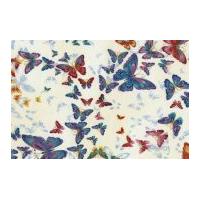 timeless treasures allover butterflies metallic poplin quilting fabric ...