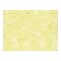 Timeless Treasures Willow Tonal Leaf Poplin Quilting Fabric Light Yellow