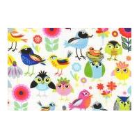 Timeless Treasures Birds Of A Feather Poplin Quilting Fabric Multicoloured