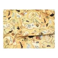 Timeless Treasures Treasure Island Quilting Fabric Tan