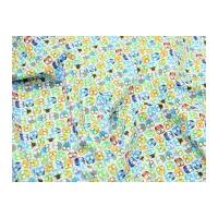 Timeless Treasures Mini Owls Quilting Fabric Blue