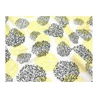 Timeless Treasures Leaf Circles Quilting Fabric White