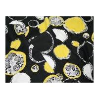 timeless treasures deco circles quilting fabric black