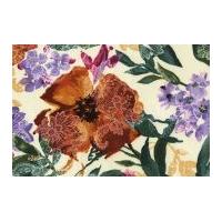 timeless treasures watercolour floral with lace poplin quilting fabric ...
