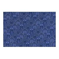 timeless treasures scallop poplin quilting fabric blue