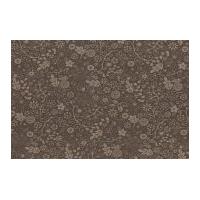 timeless treasures tonal leaf poplin quilting fabric taupe