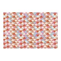 timeless treasures triangle geo poplin quilting fabric multicoloured