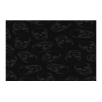 Timeless Treasures Skulls Poplin Quilting Fabric Black