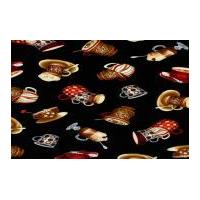 timeless treasures coffee poplin quilting fabric black