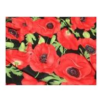 Timeless Treasures Poppies Quilt...