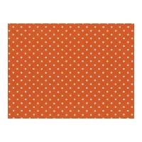 Timeless Treasures Dots Poplin Quilting Fabric Orange