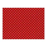 Timeless Treasures Dots Poplin Quilting Fabric Red