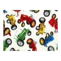 Timeless Treasures Tractors Poplin Quilting Fabric