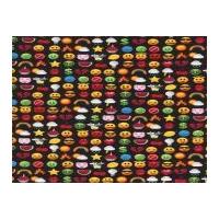 Timeless Treasures Pocket Arcade Icons Poplin Quilting Fabric Black