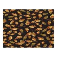 timeless treasures vines poplin quilting fabric black