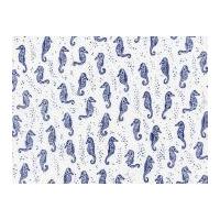 timeless treasures seahorses poplin quilting fabric white