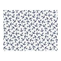 Timeless Treasures Anchors Poplin Quilting Fabric White