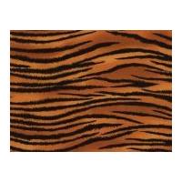 Timeless Treasures Tiger Poplin Quilting Fabric Orange