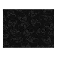 timeless treasures skulls poplin quilting fabric black