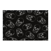 timeless treasures skulls metallic poplin quilting fabric