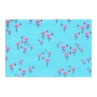 Timeless Treasures Mini Flamingos Poplin Quilting Fabric