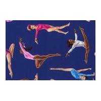 Timeless Treasures Gymnasts Poplin Quilting Fabric