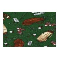 Timeless Treasures Golf Poplin Quilting Fabric