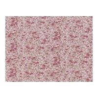 Timeless Treasures Small Floral Poplin Quilting Fabric Pink