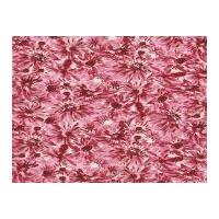 Timeless Treasures Packed Floral Poplin Quilting Fabric Pink