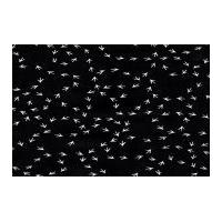 Timeless Treasures Chicken Tracks Poplin Quilting Fabric Black