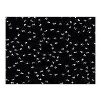 Timeless Treasures Chicken Tracks Poplin Quilting Fabric Black