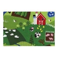 timeless treasures mini farm scenic poplin quilting fabric