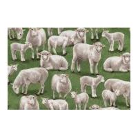 Timeless Treasures Sheep Poplin Quilting Fabric