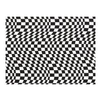 Timeless Treasures Wavy Check Poplin Quilting Fabric Black & White