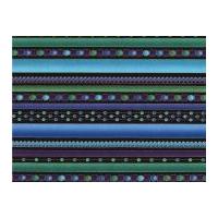 Timeless Treasures Jewel Stripe Metallic Poplin Quilting Fabric Peacock