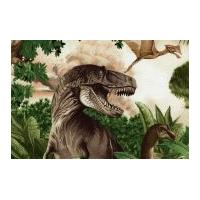 Timeless Treasures Dinos Poplin Quilting Fabric