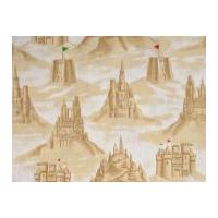 Timeless Treasures Sandcastles Poplin Quilting Fabric Sand