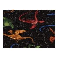 Timeless Treasures Dragons Popli...